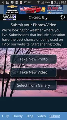 WGN Weather android App screenshot 1