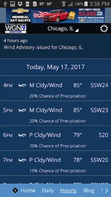 WGN Weather android App screenshot 2